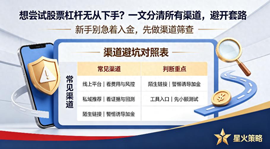 股票杠杆渠道怎么选？新手避坑指南